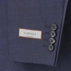 Canali Anzug aus Wolle blau Hosenanzug