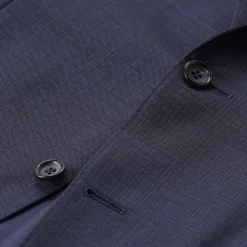 Canali Anzug aus Wolle blau Hosenanzug