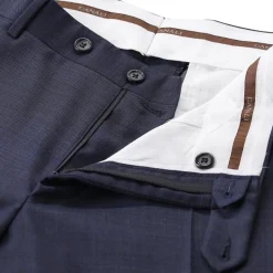 Canali Anzug aus Wolle blau Hosenanzug