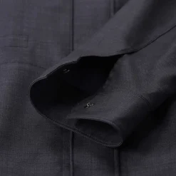 Canali Jacke aus Wolle blau Übergangsjacke