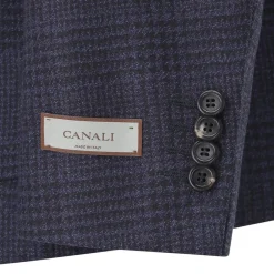 Canali Sakko aus Wolle blau Anzugjacke