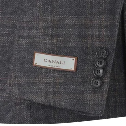 Canali Sakko aus Wolle braun Anzugjacke