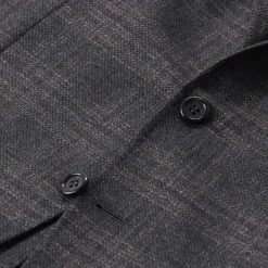 Canali Sakko aus Wolle braun Anzugjacke