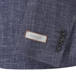 Canali Sakko aus Wollmix blau Anzugjacke