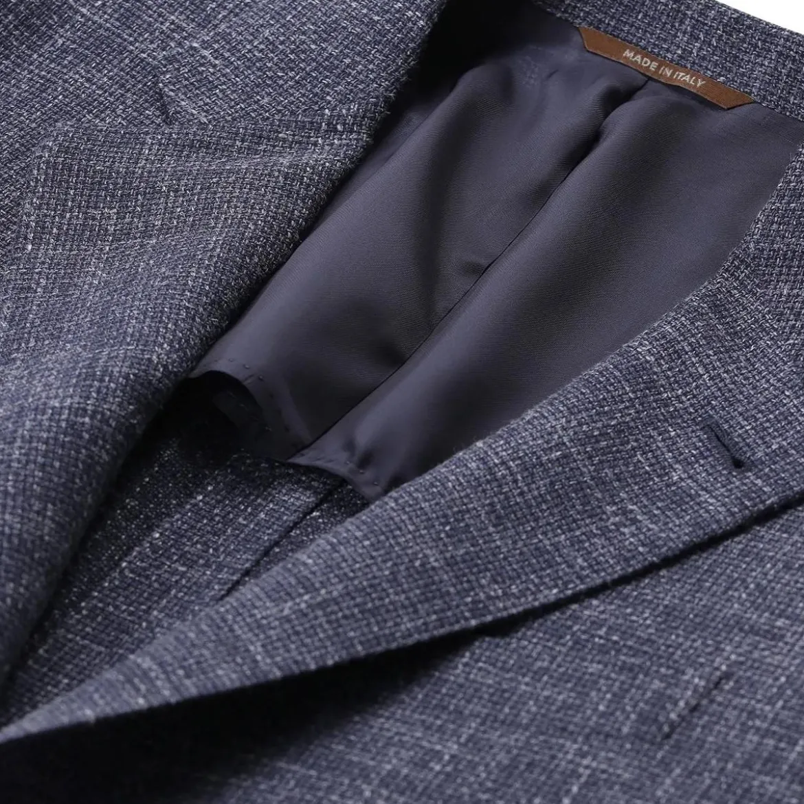 Canali Sakko aus Wollmix blau Anzugjacke