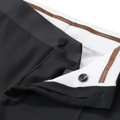 Canali Smoking aus Wolle schwarz Hosenanzug