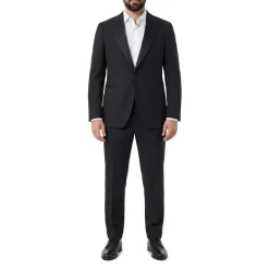 Canali Smoking aus Wolle schwarz Hosenanzug