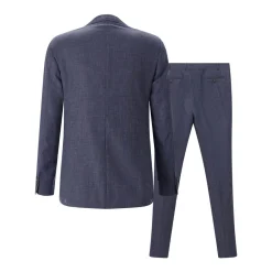 Canali Zweiteiliger Anzug Kei aus Wollmix blau Hosenanzug