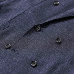 Canali Zweiteiliger Anzug Kei aus Wollmix blau Hosenanzug