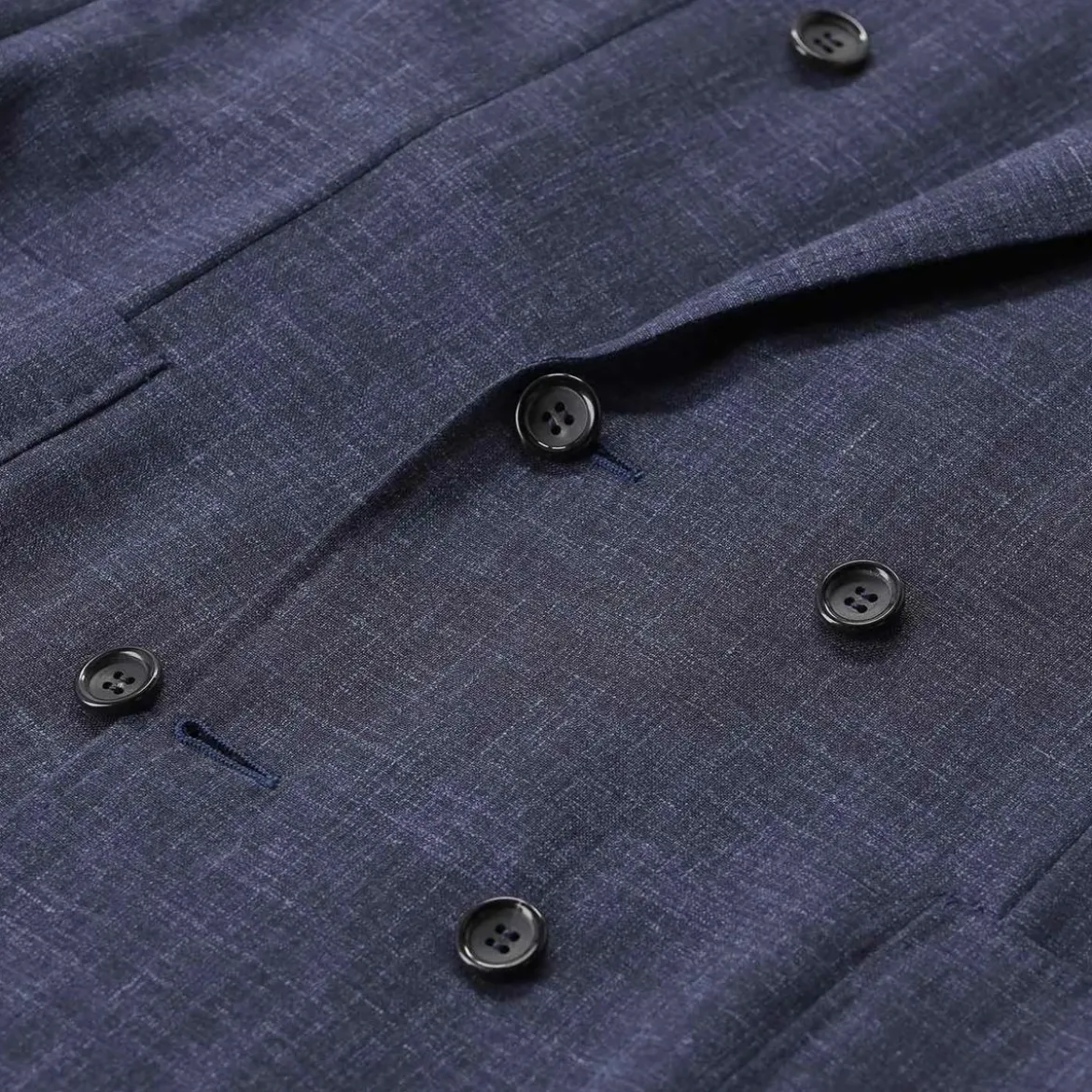 Canali Zweiteiliger Anzug Kei aus Wollmix blau Hosenanzug