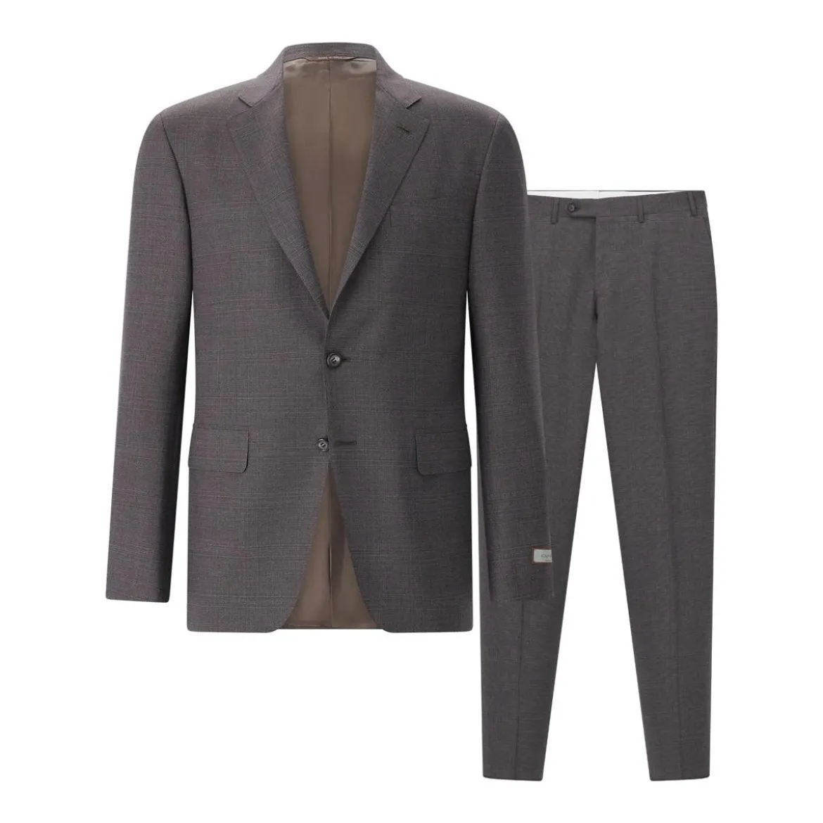 Canali Zweiteiliger Regular-Fit Anzug Kei braun Hosenanzug