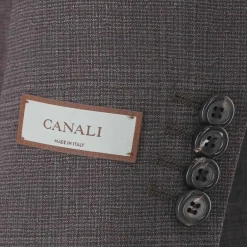 Canali Zweiteiliger Regular-Fit Anzug Kei braun Hosenanzug
