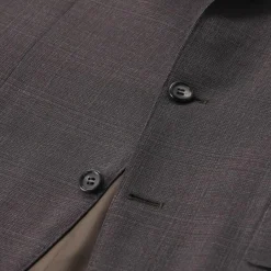 Canali Zweiteiliger Regular-Fit Anzug Kei braun Hosenanzug