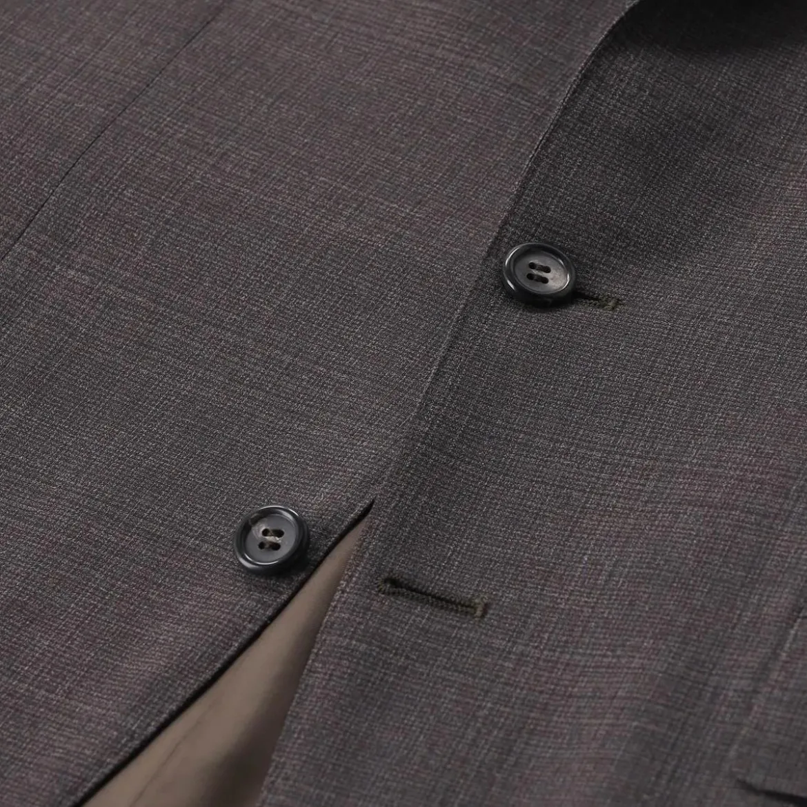Canali Zweiteiliger Regular-Fit Anzug Kei braun Hosenanzug
