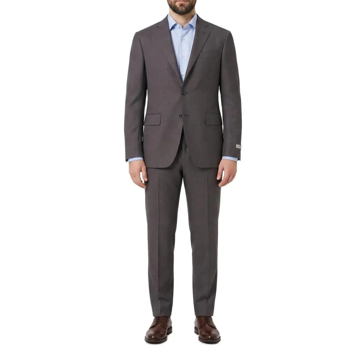 Canali Zweiteiliger Regular-Fit Anzug Kei braun Hosenanzug