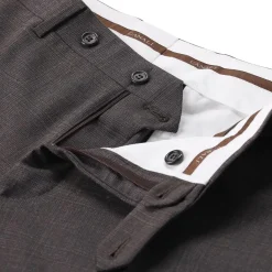 Canali Zweiteiliger Regular-Fit Anzug Kei braun Hosenanzug