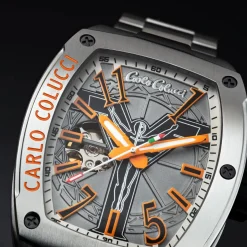 Carlo Colucci Automatikuhr CC100 . silber Automatikuhr