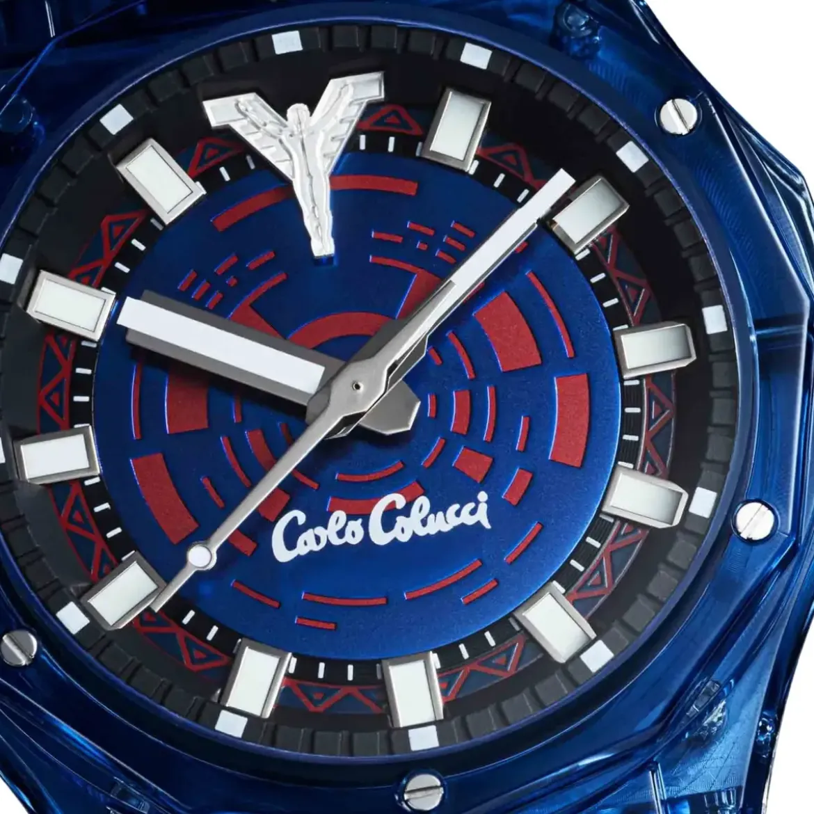 Carlo Colucci Quarzuhr CC501-1 blau Quarzuhr