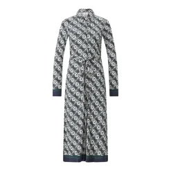 Casablanca Blusenkleid in Maxi-Länge grün Maxikleid