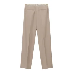 Casablanca Bundfaltenhose aus Wolle braun Stoffhose
