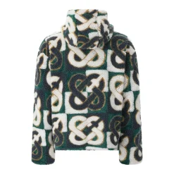 Casablanca Fleecejacke aus Woll-Mix grün Übergangsjacke