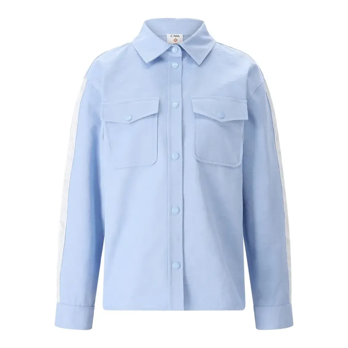Casablanca Hemdjacke aus Baumwolle blau Hemdjacke