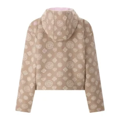 Casablanca Kapuzenjacke aus Schurwolle braun Daunenjacke