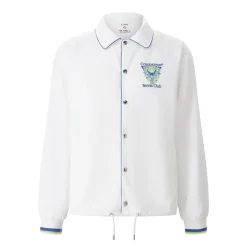 Casablanca Leichte Jacke mit Print weiß Übergangsjacke