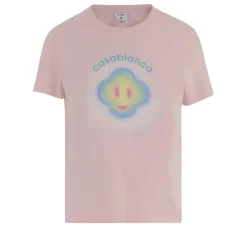 Casablanca Playful Logo Print Short-Sleeve T-Shirt In Soft Pi Pink T-Shirt