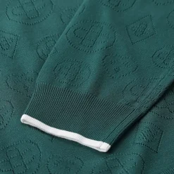 Casablanca Poloshirt aus Viskose-Mix grün Poloshirt