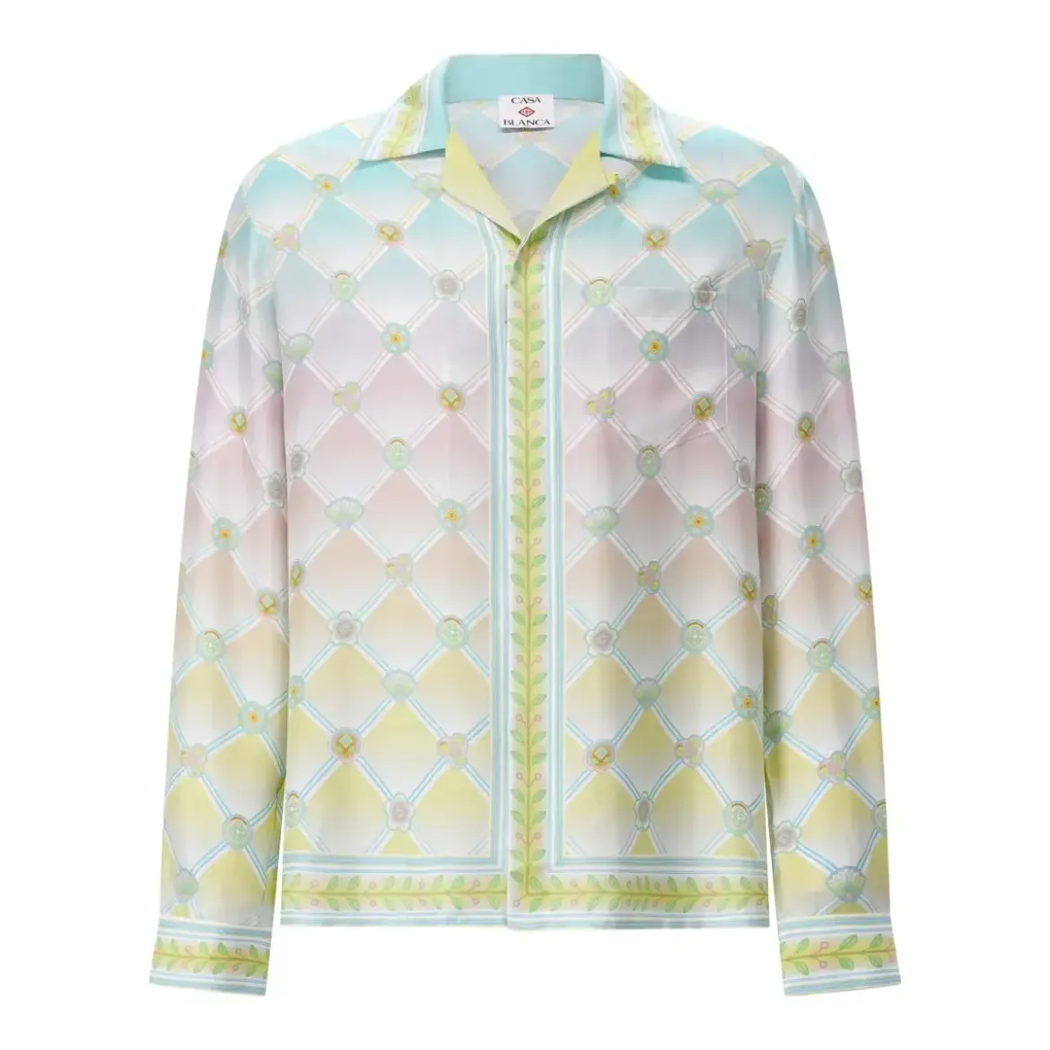 Casablanca Seidenhemd mit Muster Multicolor Hemd