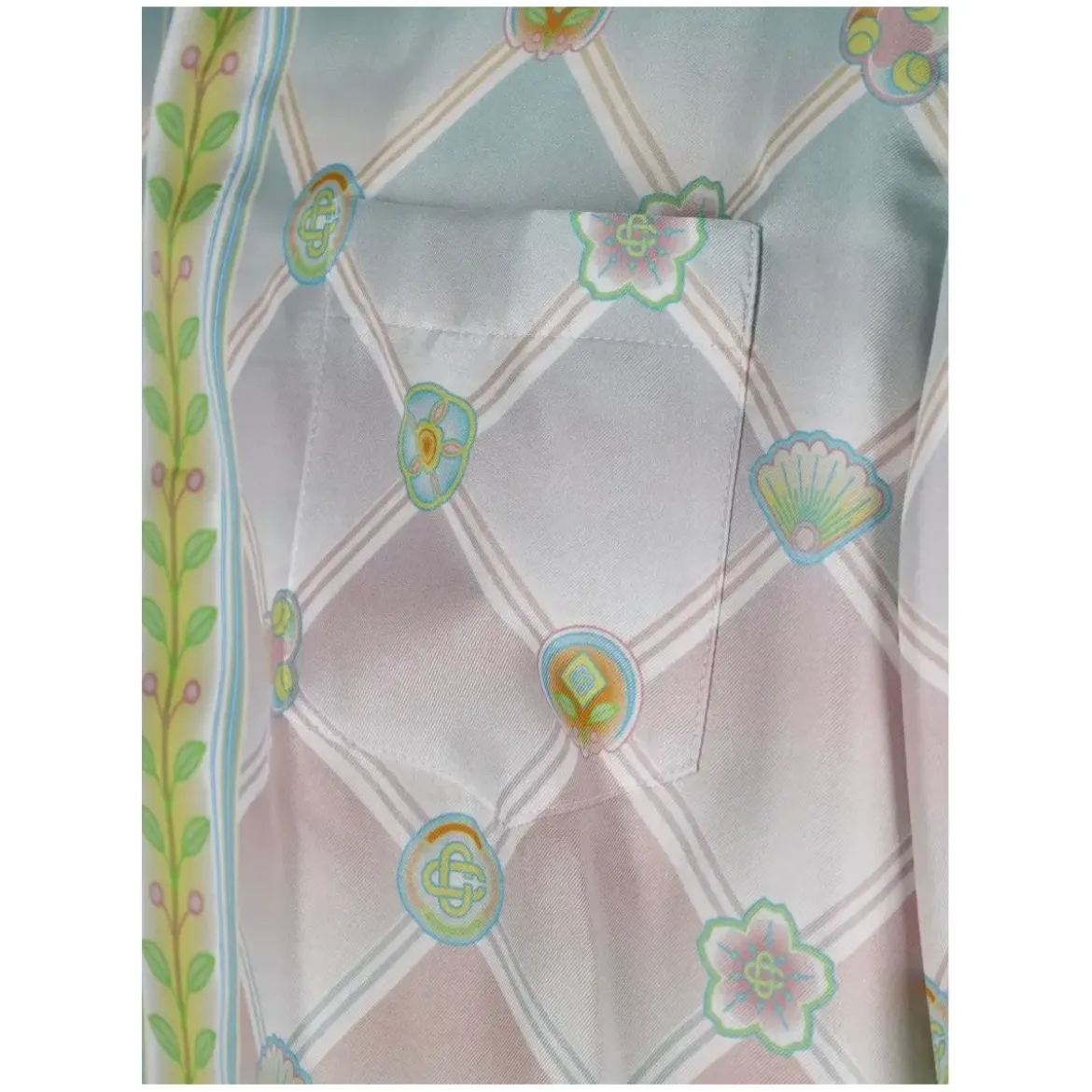 Casablanca Seidenhemd mit Muster Multicolor Hemd