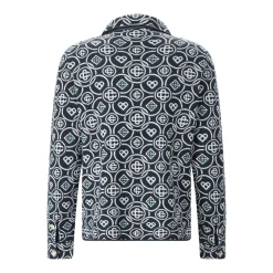Casablanca Strickhemd aus Baumwolle blau Hemd