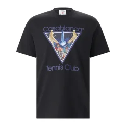 Casablanca T-Shirt aus Baumwolle schwarz T-Shirt