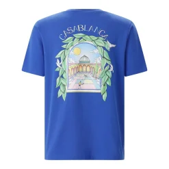Casablanca T-Shirt mit Print blau T-Shirt