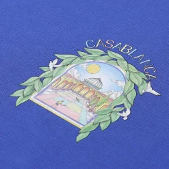 Casablanca T-Shirt mit Print blau T-Shirt