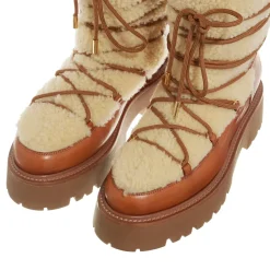 Celine Lace Up Boots Natural Winterboots