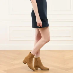 Celine Triomphe Short Boots Havana Stiefeletten