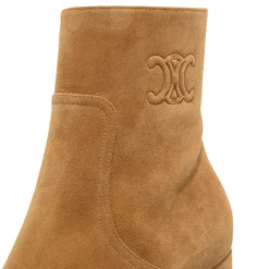 Celine Triomphe Short Boots Havana Stiefeletten