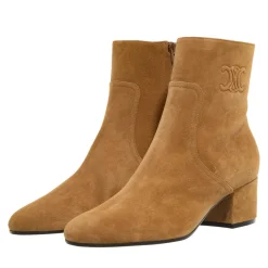 Celine Triomphe Short Boots Havana Stiefeletten