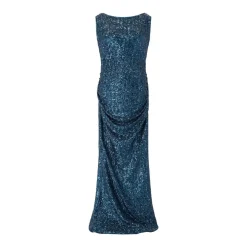 Chiara Boni Langes Paillettenkleid Nima Blau Abendkleid