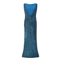 Chiara Boni Langes Paillettenkleid Nima Schwarz Abendkleid