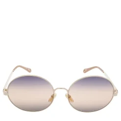 Chloé CH0281S-002 Gold-Gold-Blue Sonnenbrille