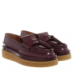 Chloé Jamie Moccasin Leather Bordeaux Loafer