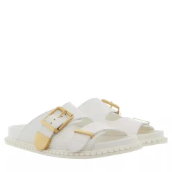 Chloé Slides Woman Brilliant White Slides