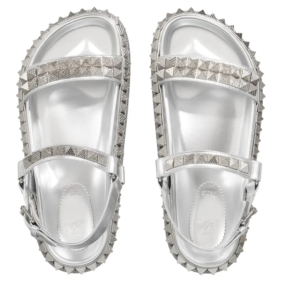 Christian Louboutin Pyrabizz Sandal Silver Sandalen