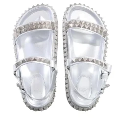 Christian Louboutin Pyrabizz Sandal Silver Sandalen