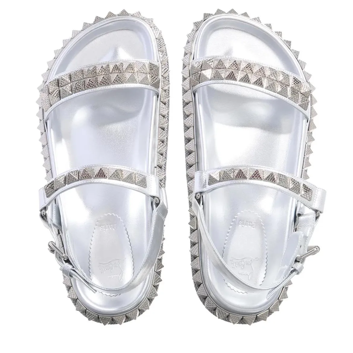 Christian Louboutin Pyrabizz Sandal Silver Sandalen