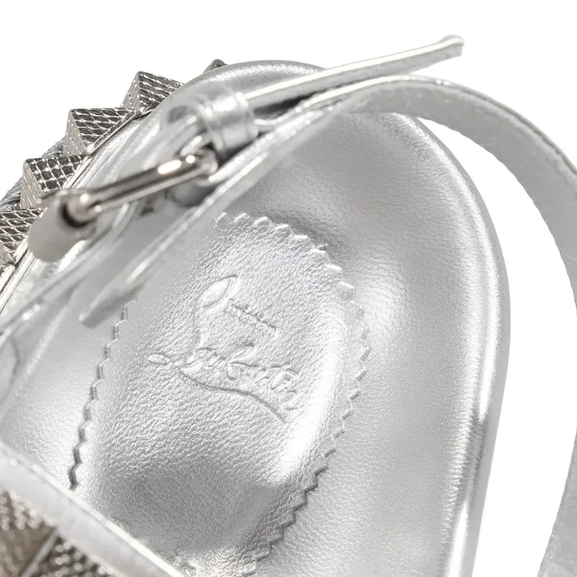 Christian Louboutin Pyrabizz Sandal Silver Sandalen