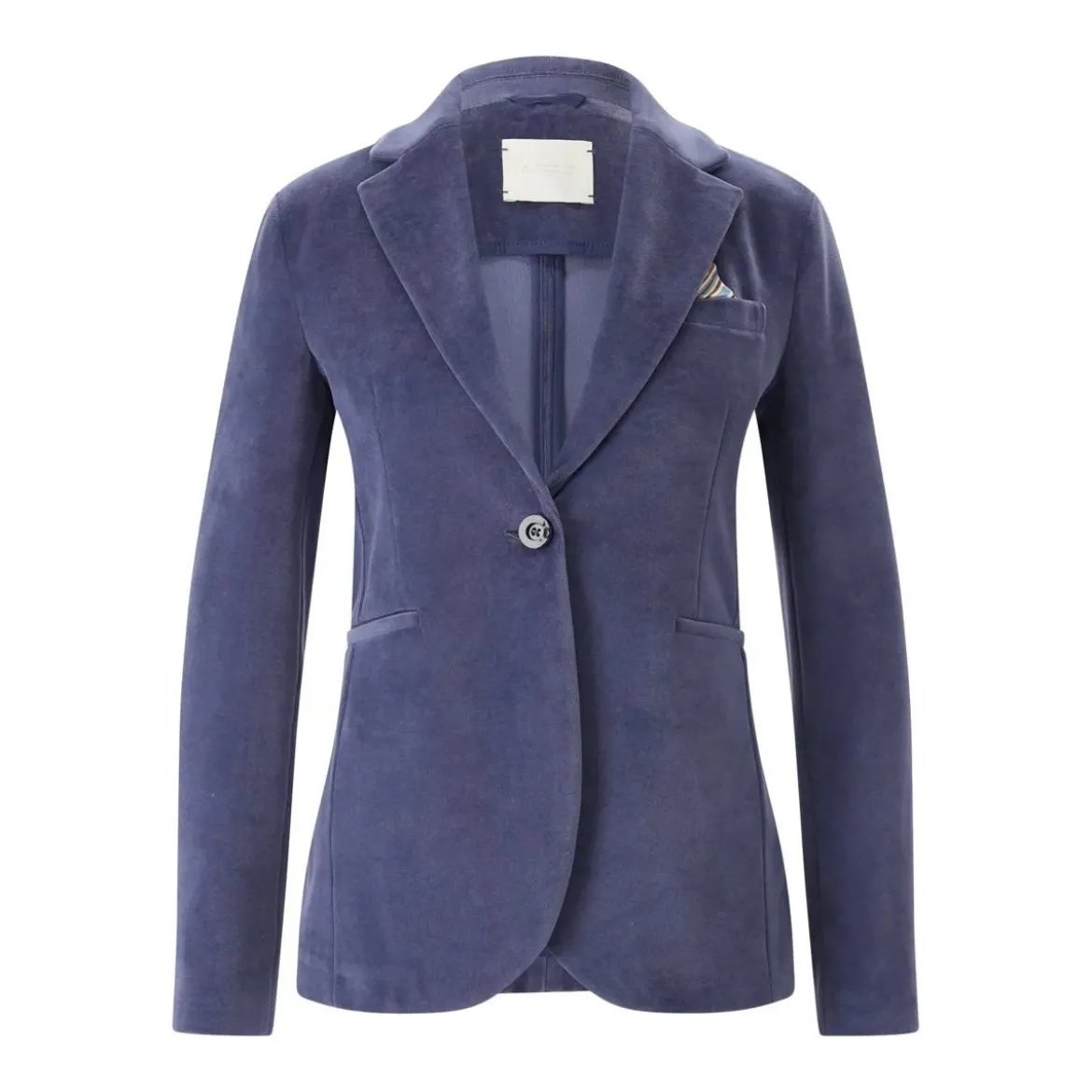 CIRCOLO 1901 Blazer aus Samt Blau Blazer